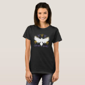 ヴァイキングのシンボル・レイヴン・ヴァイキングのルーン文字 Tシャツ (正面フル)