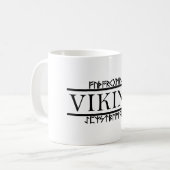 ヴァイキングのルーン文字マグ コーヒーマグカップ (正面左)