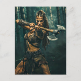ヴァイキングの女性の戦士の精神 ポストカード