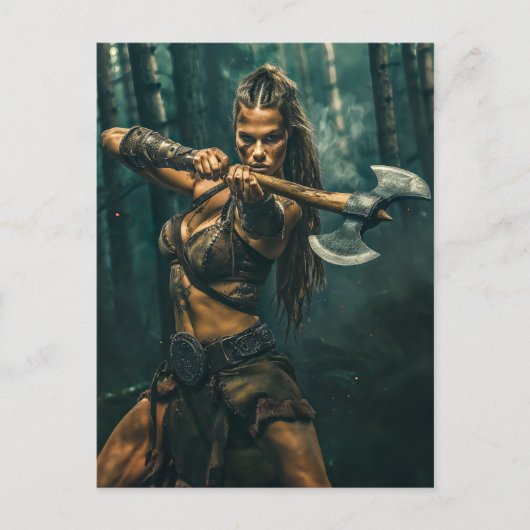 ヴァイキングの女性の戦士の精神 ポストカード (正面)