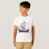 ヴァイキングの船 Tシャツ (正面フル)