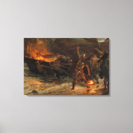 ヴァイキングの葬儀 フランク・ディクシー 1893 キャンバスプリント