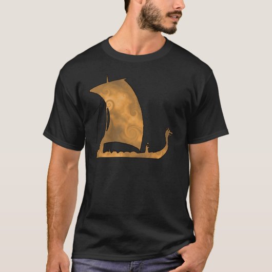 ヴァイキングの長船オーシャンヴォヤージグラフィック Tシャツ (正面)