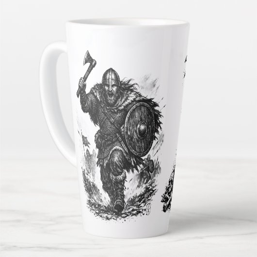 ヴァイキング戦士の突撃 - インクバトル カフェラテマグ (左アングル)