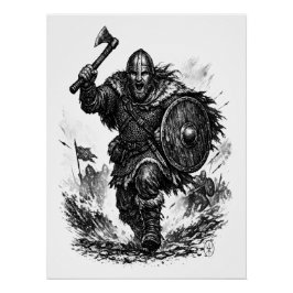 ヴァイキング戦士の突撃 - インクバトル ポスター
