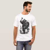 ヴァイキング戦士の突撃 - インクバトル Tシャツ (正面フル)