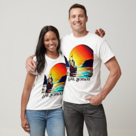 ヴァイキング船でノルウェーを航海 Tシャツ