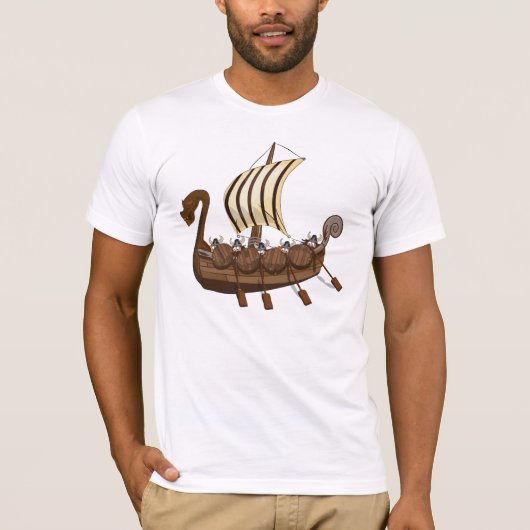 ヴァイキング船 Tシャツ (正面)