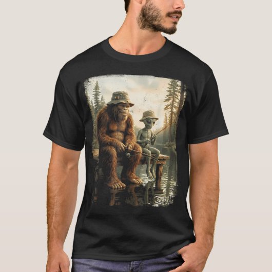 ヴァイス湖 - レトロサンセット Tシャツ (正面)