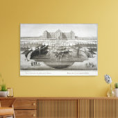 ヴァイセンシュタイン、城に向かってバーから眺める キャンバスプリント (インサイチュ (リビング))