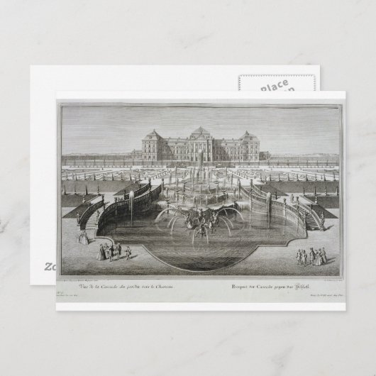 ヴァイセンシュタイン、城に向かってバーから眺める ポストカード (正面/裏面)