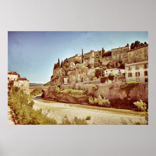 ヴァイソンラロメインの美しい中世の村， P ポスター (正面)