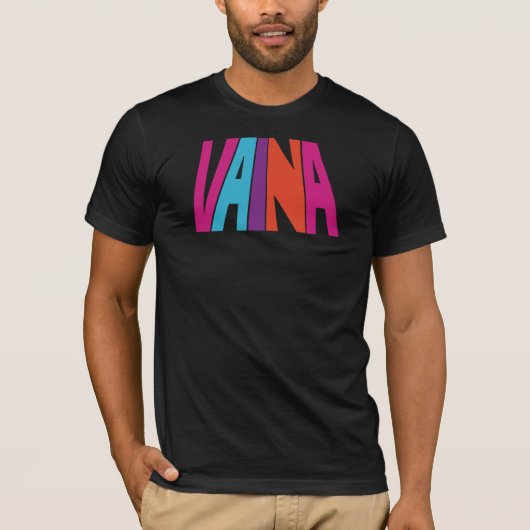 ヴァイナブラックメンズTシャツ Tシャツ (正面)