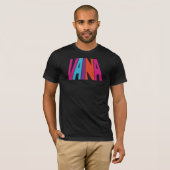 ヴァイナブラックメンズTシャツ Tシャツ (正面フル)