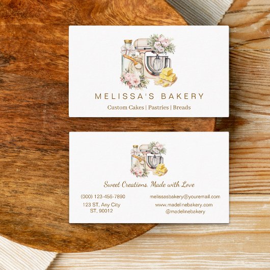 ヴァイニラフローラベーカリーミキサー料理成分 名刺