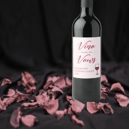 ヴァイノ・ビフォア・ザ・ヴァウズ  ブライダルシャワー/バチェロレッテ ワインラベル