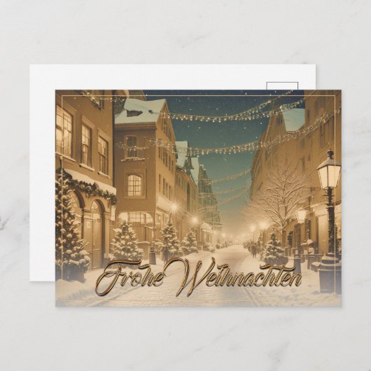 ヴァイハナントリヒ・ヴェルシュネイトシュトラッセンアイナーインネンシュタット シーズンポストカード (正面/裏面)
