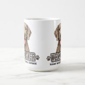 🐾 ヴァイマラナー愛好家ギフト 🐾 コーヒーマグカップ (中央)
