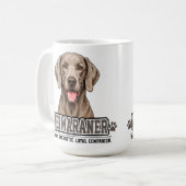 🐾 ヴァイマラナー愛好家ギフト 🐾 コーヒーマグカップ (正面左)