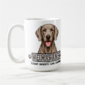 🐾 ヴァイマラナー愛好家ギフト 🐾 コーヒーマグカップ (左)