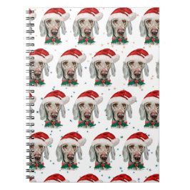 ヴァイマラナー犬のクリスマススター ノートブック