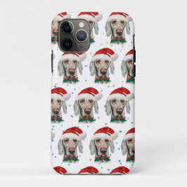 ヴァイマラナー犬のクリスマススター iPhone 11 PROケース