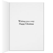 ヴァイマラナー犬の「チーズ税」クリスマスカード (内側 (右))