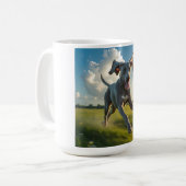 ヴァイマラナー エレガント コーヒーマグ コーヒーマグカップ (正面左)