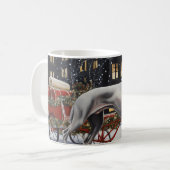 ヴァイマラナー クリスマスの楽しい季節 コーヒーマグカップ (正面左)