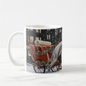 ヴァイマラナー クリスマスの楽しい季節 コーヒーマグカップ (左)