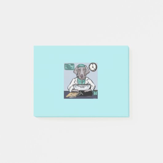 ヴァイマラナー ポストイット (正面)