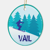 ヴァイル スキー サークル オーダーメイド セラミックオーナメント (左)