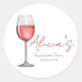 ヴァイン・ビフォア・ヴァウズ ブライズメイド / 花嫁パーティ ラウンドシール (正面)