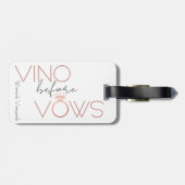 ヴァイン・ビフォア・ヴァウズ ブライズメイド / 花嫁パーティ ラゲッジタグ (裏面横)