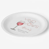 ヴァイン・ビフォー・ヴァウズ ブライズメイド / 花嫁パーティ ペーパープレート (アングル)