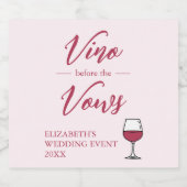 ヴァウを誓う前に ブライダルシャワー/バチェロレッテ ビールラベル (シングルラベル)