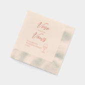 ヴァウを誓う前に ブライダルシャワー/バチェロレッテ 箔ナプキン (左)