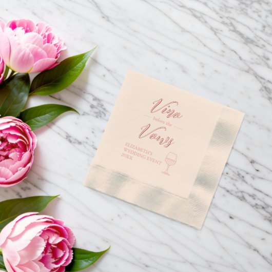 ヴァウを誓う前に ブライダルシャワー/バチェロレッテ 箔ナプキン (インサイチュ (ウェディング))