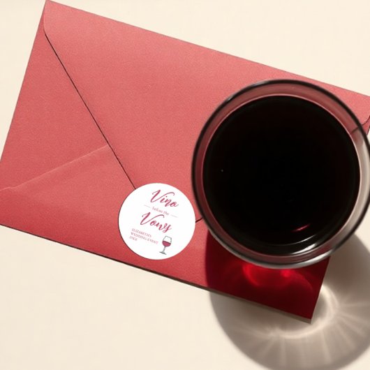 ヴァウを誓う前のヴィノ ブライダルシャワー/バチェロレッテ ラウンドシール