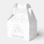 ヴァウズの前にヴィノ おしゃれワイン ブライダルシャワー フェイバーボックス (裏面サイド)