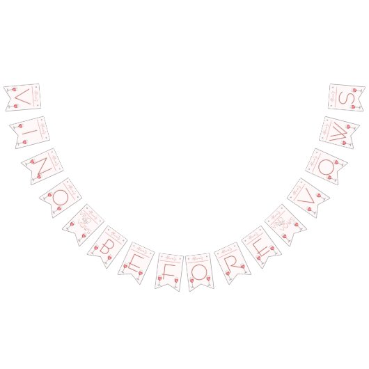 ヴァウズの前にヴィノ Bachelorette / 花嫁の友達たち バンティングフラッグ (全)