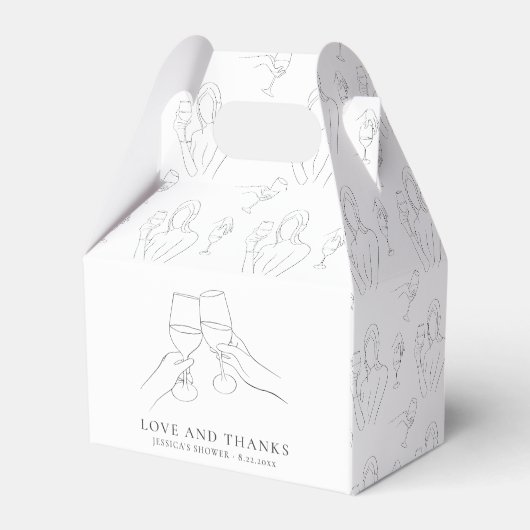 ヴァウズの前にヴィーノ おしゃれなワインブライダルシャワー フェイバーボックス (裏面サイド)