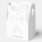 ヴァウズの前にヴィーノ おしゃれなワインブライダルシャワー フェイバーボックス (オープン)