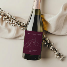 ヴァウズの前にヴィーノ おしゃれなワインブライダルシャワー ワインラベル