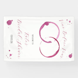 ヴァウズの前にヴィーノ ウェルカム ワイン ブライダルシャワー 横断幕