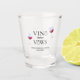 ヴァウズの前にヴィーノ ブライダルシャワー/バチェロレッテパーティー ショットグラス