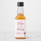 ヴァウズの前にヴィーノ ブライダルシャワー/バチェロレッテ リキュールボトルラベル (正面)