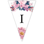 ヴァウズの前にヴィーノ ラスティック ピンク フラワーブライダルシャワー バンティングフラッグ (第2の旗)