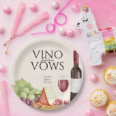 ヴァウズ前のヴィノ シャルキュトリー・ボード ブライズシャワー ペーパープレート (パーティー)