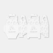 ヴァウズ前のヴィーノ おしゃれワインブライダルシャワー フェイバーボックス (折り畳みなし)